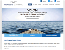 Tablet Screenshot of genesiscapital.co.za